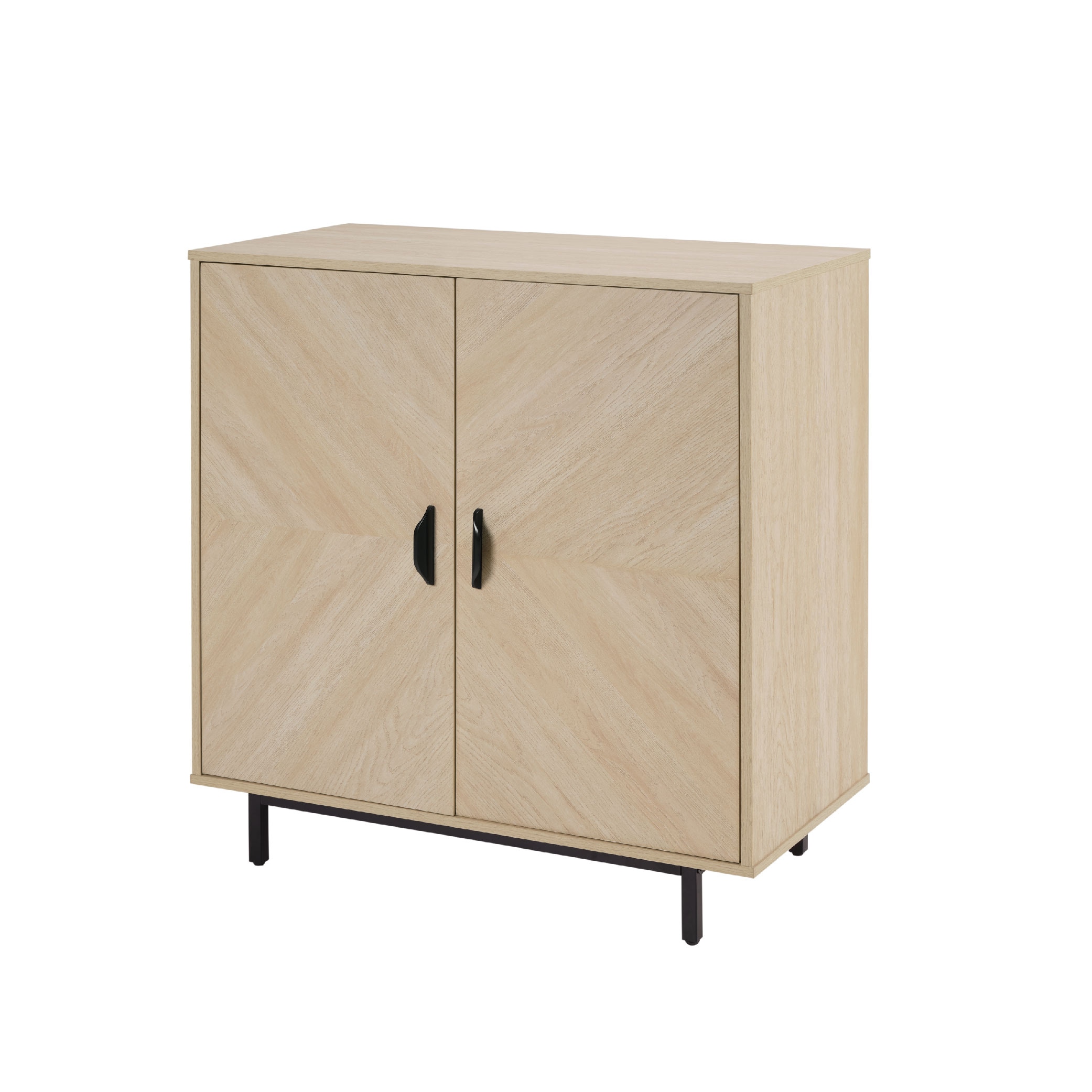 Storage Cabinet With Doors, Modern Accent Cabinet,Wood Grain Decoratio Buffet Sideboards For Living Room, Kitchen,Enterway_voghion.com